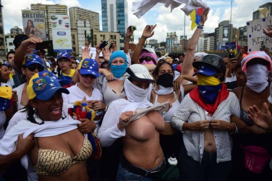 Las mujeres alzaron su voz ante el régimen represivo de Nicolás Maduro. <br/>