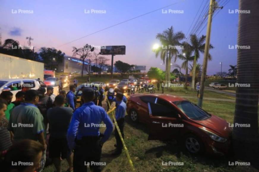 Un hombre fue asesinado la tarde de este martes cuando se transportaba en su vehículo en San Pedro Sula.