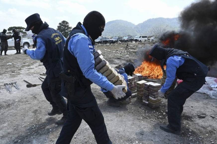 Durante la última década, el narcotráfico en territorio hondureño se ha intensificado, planeando nuevas estrategias para el trasiego de drogas. / Foto AFP