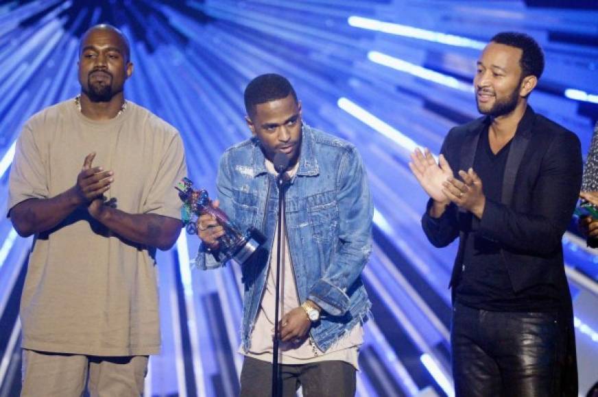 Kanye West, Big Sean y John Legend.