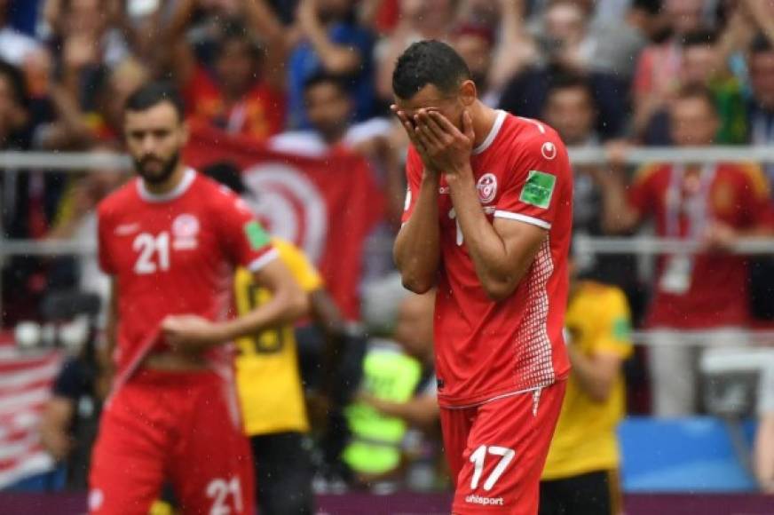 La selección de Túnez fue eliminada este sábado tras caer 5-2 contra Bélgica.