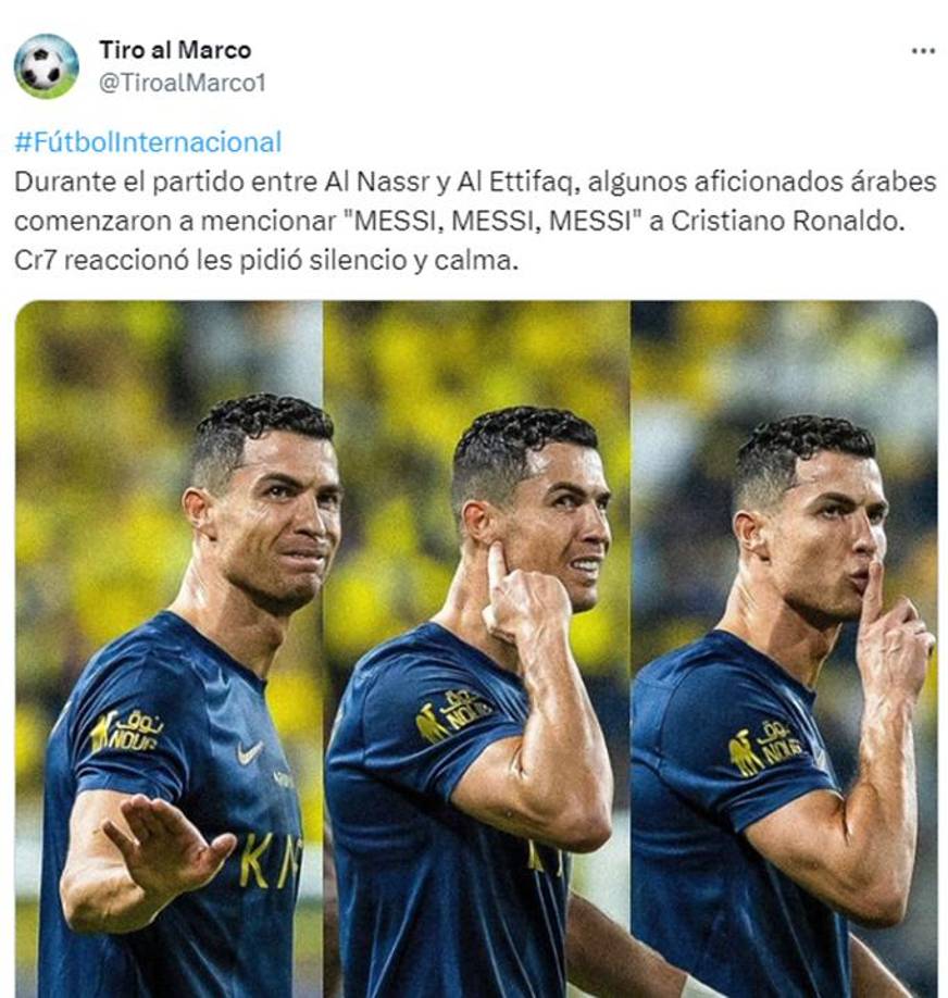 La reacción de Ronaldo ha generado revuelo en las redes sociales.