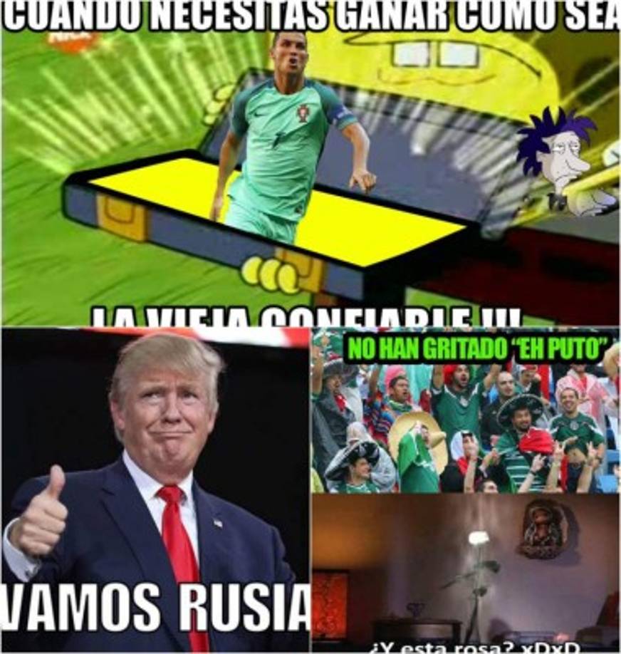 México y Portugal han sellado su pase a semifinales de la Copa Confederaciones al vencer 2-1 a Rusia y 3-0 a Nueva Zelanda respectivamente. No te pierdas los mejores memes.