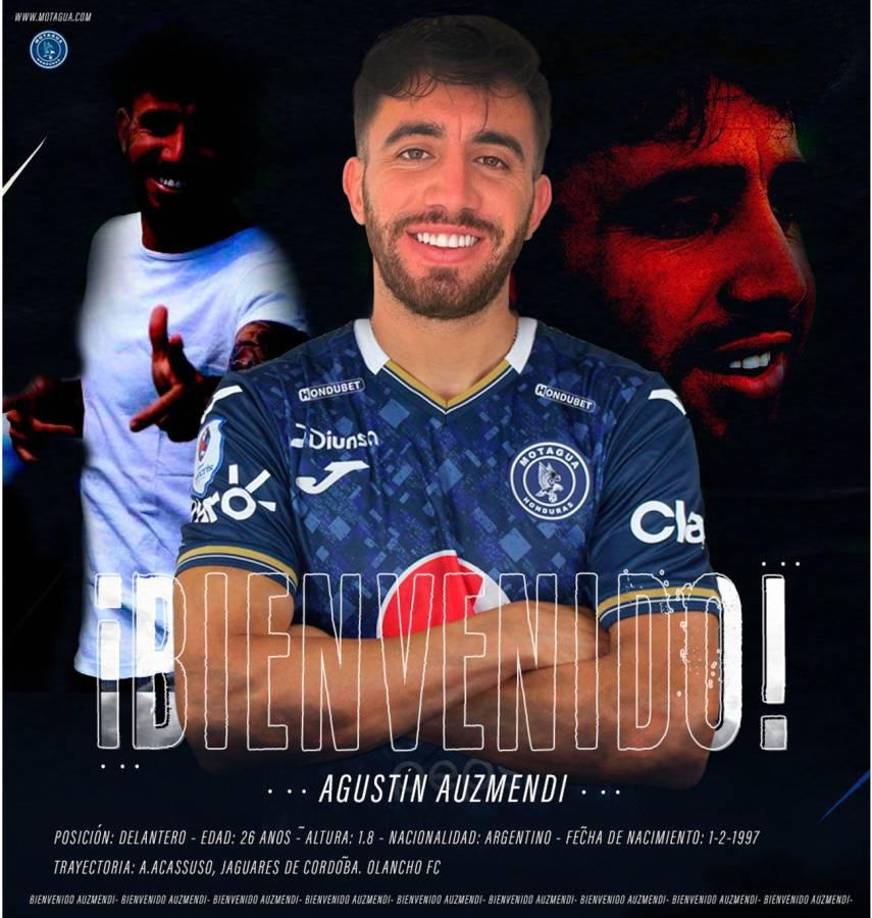 Motagua hizo oficial el fichaje del atacante argentino Agustín Auzmendi. Finalmente se acabó la novela. 