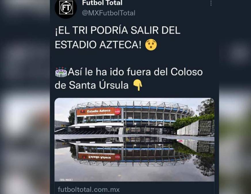 Algunos medios mexicanos han señalado que la selección mexicana podría salir del Azteca ya que el estadio no pesa como algunos años atrás.