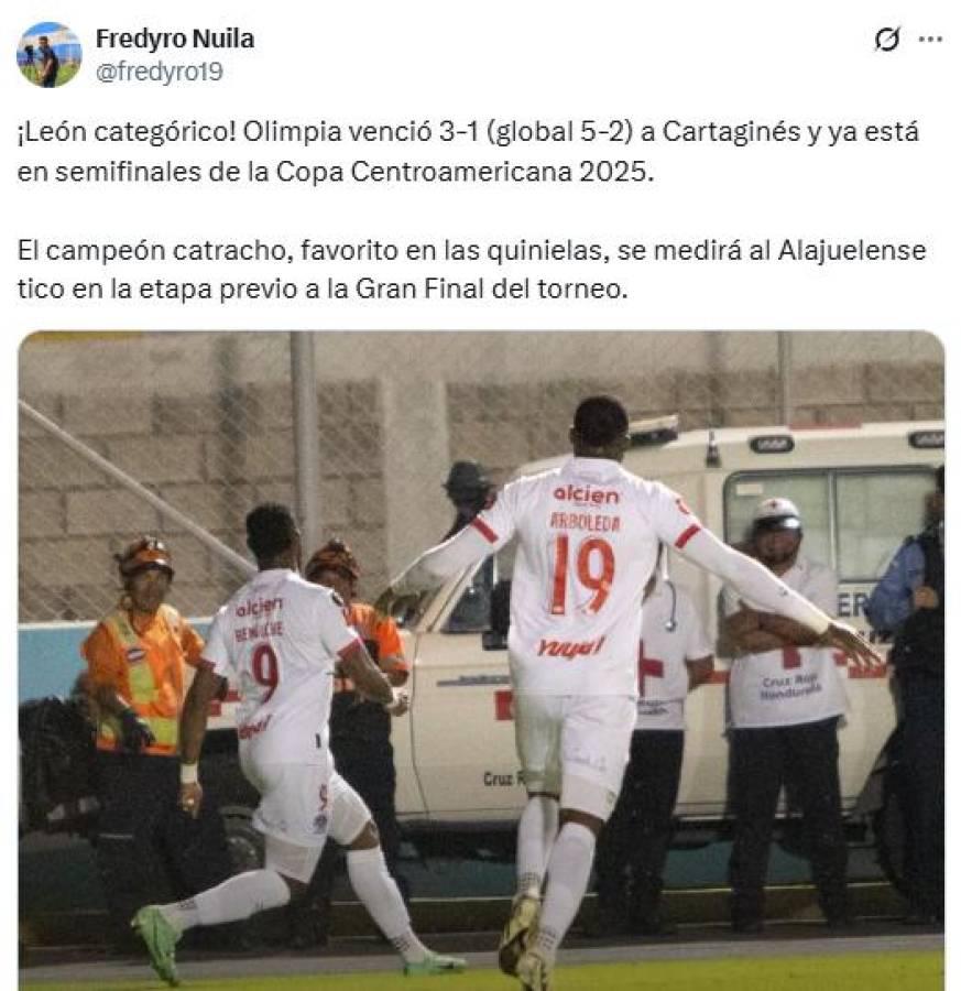 Olimpia en semifinales de la Copa Centroamericana: esto dice la prensa