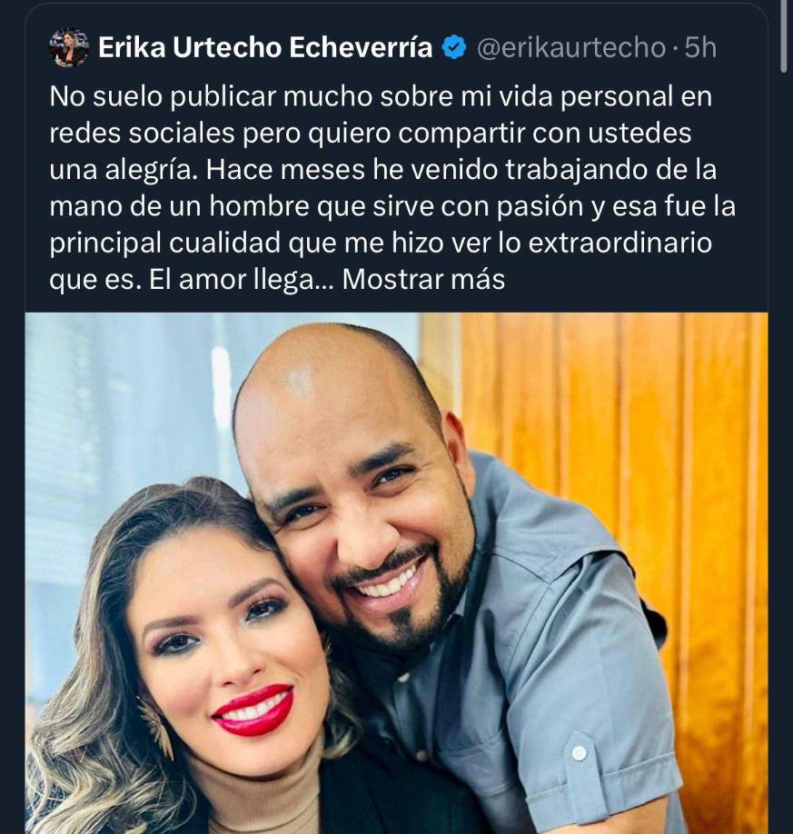 “No suelo publicar mucho sobre mi vida personal en redes sociales pero quiero compartir con ustedes una alegría”, escribió en Twitter la legisladora por el departamento de Gracias a Dios. 