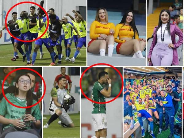 Las imágenes de la eliminación del Marathón ante Olancho FC en el partido de vuelta del repechaje del Torneo Apertura 2024 en el estadio Morazán. ¡Los Potros celebran el pase a semifinales!