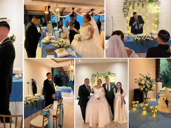 ¡Qué vivan los novios! Francisco ‘Chelito’ Martínez, futbolista del Marathón, se casó con su pareja Verónica García un día antes del partido de vuelta del repechaje que juegan los verdes contra el Olancho FC.