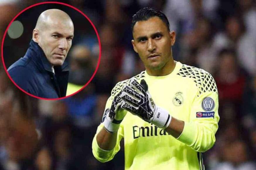 El entrenador Zidane ha señalado que quiere tener a Keylor Navas en las filas del Real Madrid, pero el portero tico se quiere marchar para tener más minutos.