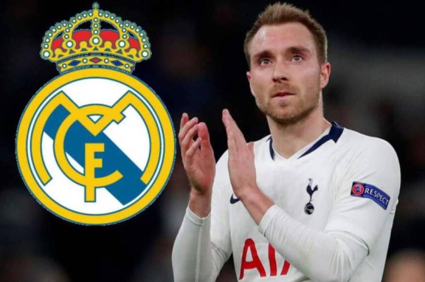 Christian Eriksen: Bombazo. Según The Sun, el Real Madrid habría lanzado una oferta de 60 millones de euros por hacerse con los servicios del jugador danés que milita en el Tottenham.