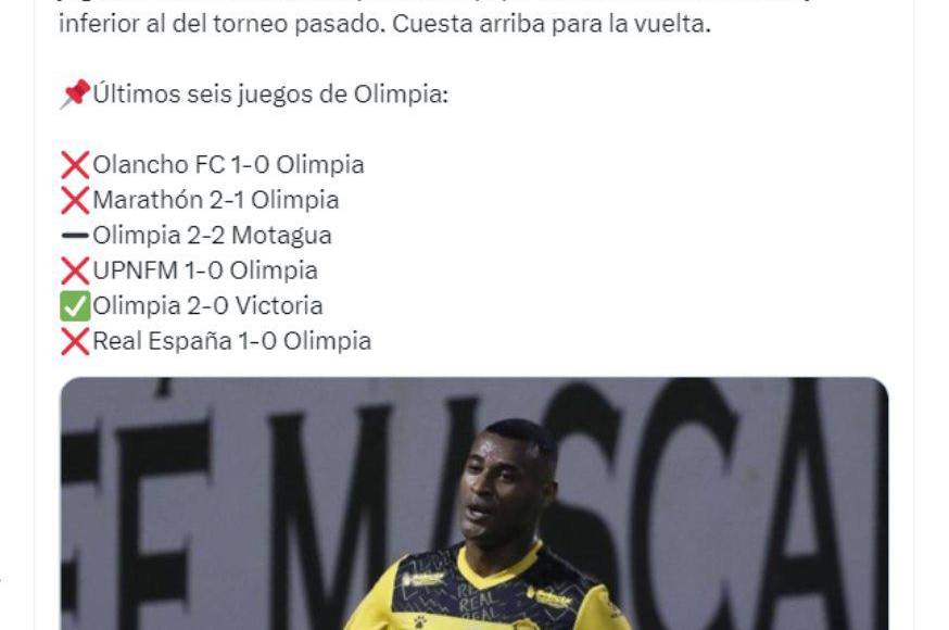 Gustavo Roca de Diario Diez: “Olimpia viene a la baja,¿y ahora cuál será la excusa? Claramente no está jugando como antes, aunque este equipo en cuanto a nivel es muy inferior al del torneo pasado”.