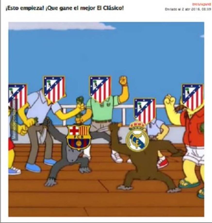 Meme de la temporada 2015/16 - Segunda vuelta. Barcelona 1-2 Real Madrid.