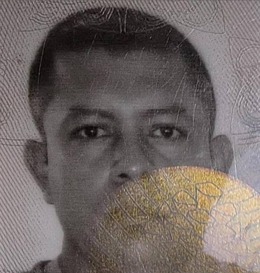 Fotografía de Membreño en su documento de identidad. 