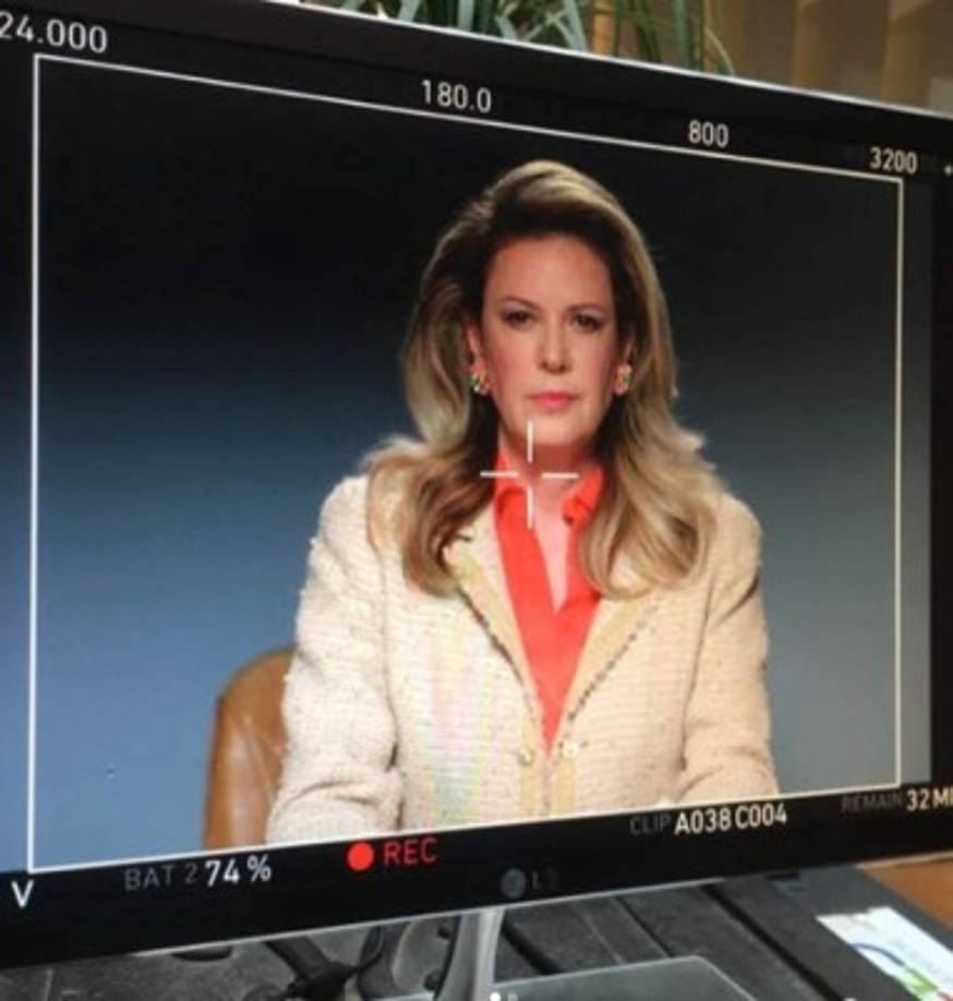 Hace unos meses realizó un cameo para la película 'Las Niñas Bien', en el papel de una conductora de televisión.