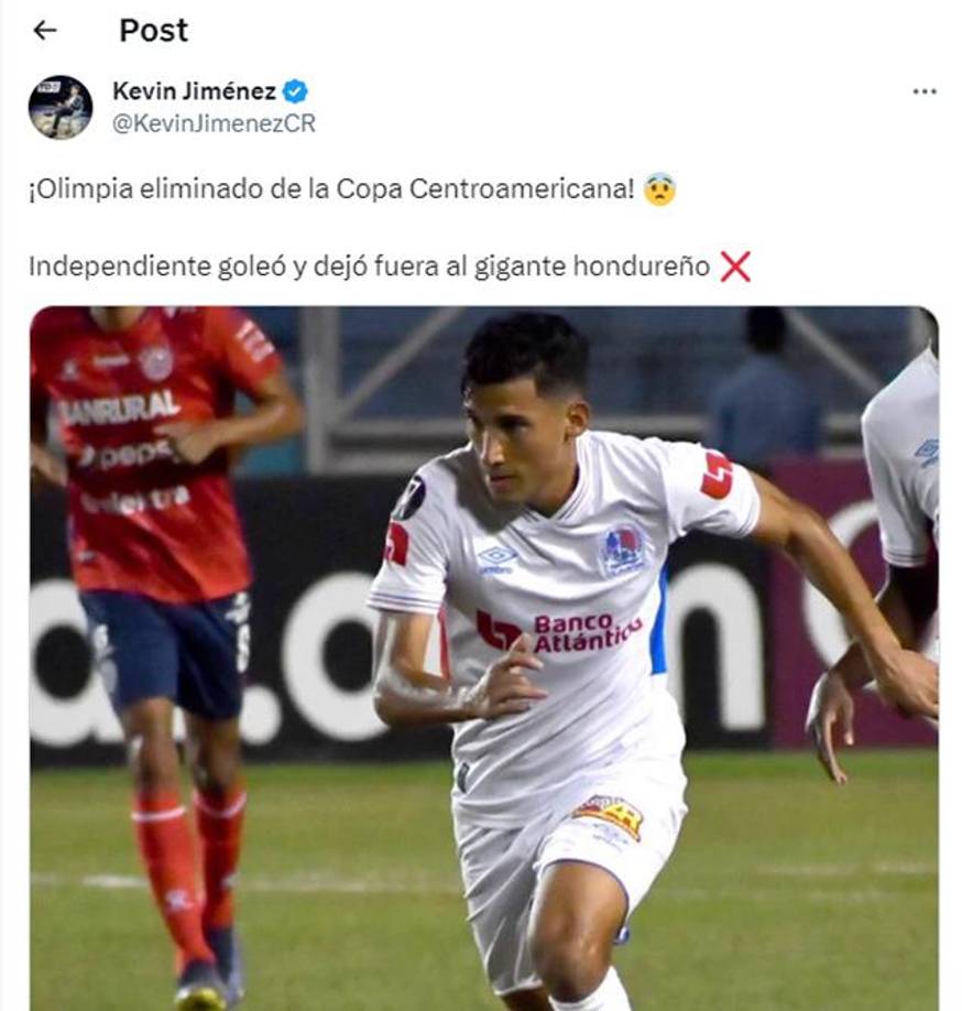Los periodistas de Costa Rica se vieron sorprendidos por la eliminación del Olimpia en la Copa Centroamericana.
