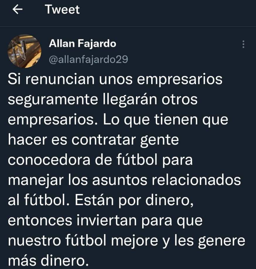 Allan Fajardo fue otro de los periodistas que lanzó contundentes comentarios tras la derrota de Honduras ante Curazao.