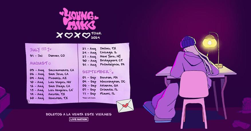 La gira de Young Miko tiene fechas confirmadas este mes y el próximo.