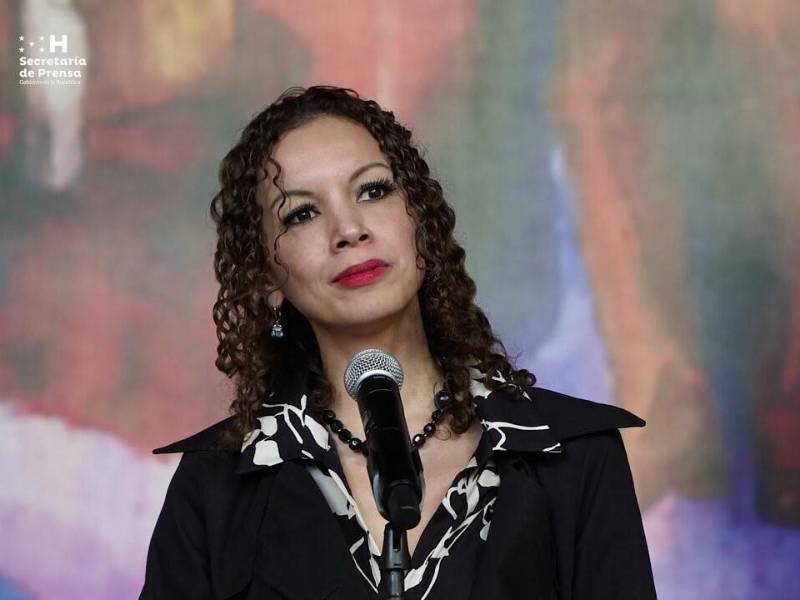 Natalie Roque, cuestionada ministra de la Secretaría de Derechos Humanos de Honduras (Sedh).