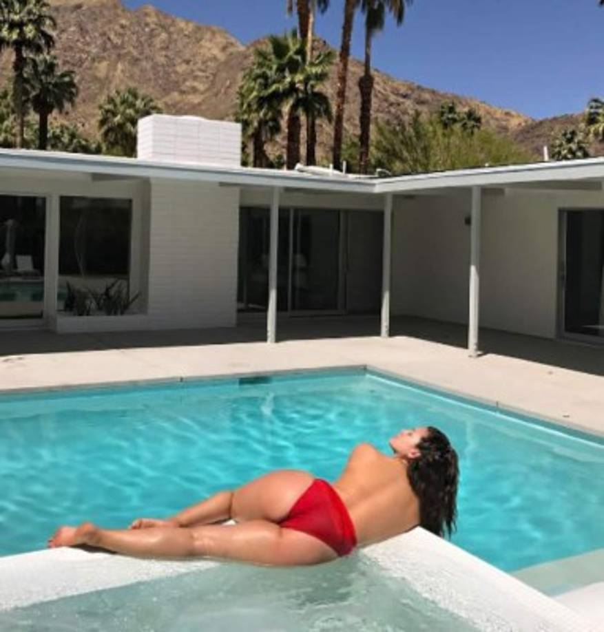 Ya antes había colgado fotos sexis como esta en su cuenta de Instagram.