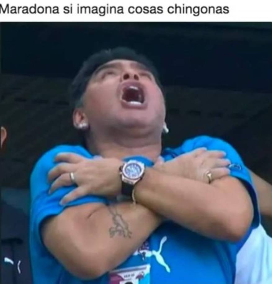 Y para finalizar los mejores memes de 2018, no podía quedar por fuera, Maradona y sus raros movimientos corporales durante el mundial Rusia 2018.