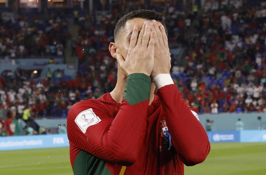 Las lágrimas de Cristiano Ronaldo en su quinto Mundial con la camiseta de Portugal.