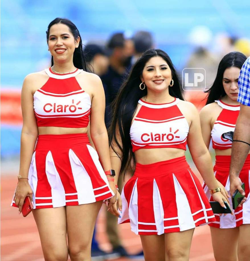 Las bellas edecanes que fueron imagen de una de las marcas patrocinadoras.