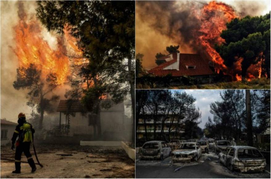 Los violentos incendios que arrasaron el lunes los alrededores de Atenas dejaron 'más de 70 muertos' y 'más de un centenar de heridos', anunció el gobierno griego la madrugada de este martes, en tanto que las llamas provocaron importantes daños en Suecia y en otros países del norte de Europa.