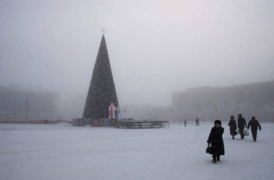 En Siberia enfrentan temperaturas de 41 grados bajo cero en esta temporada navideña.