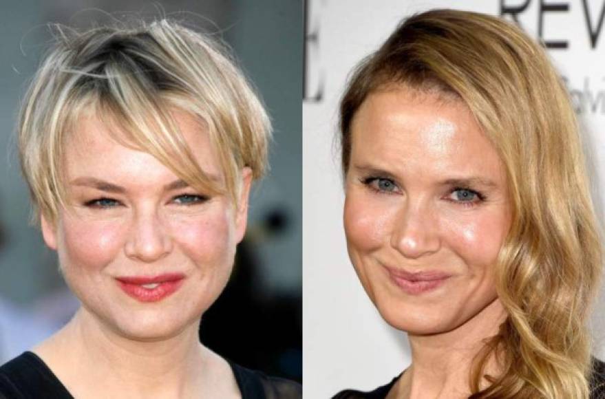 El cambio de rostro de Renée Zellweger es uno de los que más ha impactado en Hollywood.