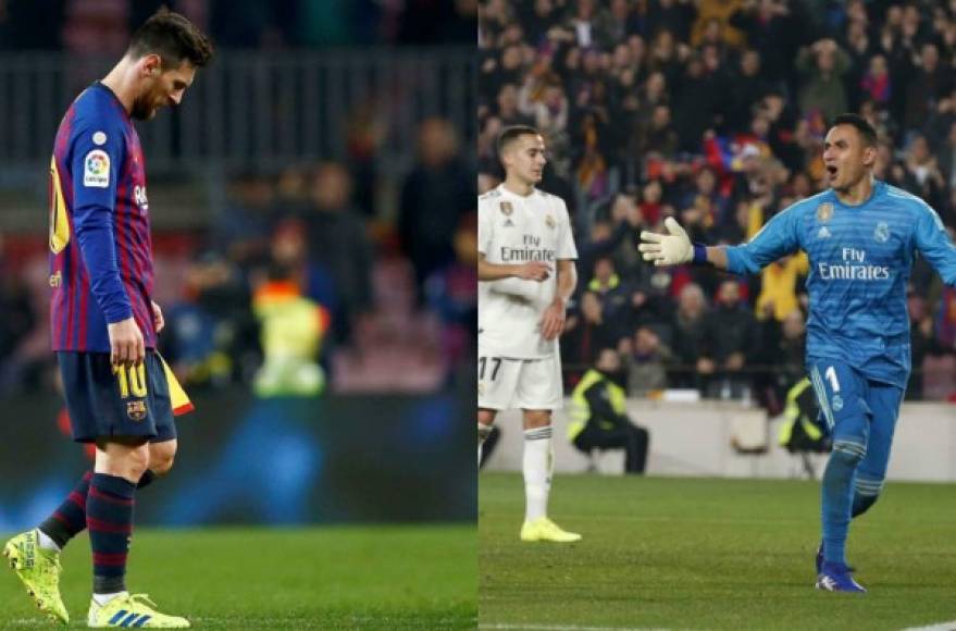 Mira las imágenes más curiosas del empate 1-1 entre Barcelona por la ida de semifinales de Copa del Rey. Messi comenzó en el banco de suplentes, en el segundo tiempo ingresó y al final salió decepcionado. Keylor Navas fue figura y hasta tuvo varios reclamos. Fotos AFP Y EFE.