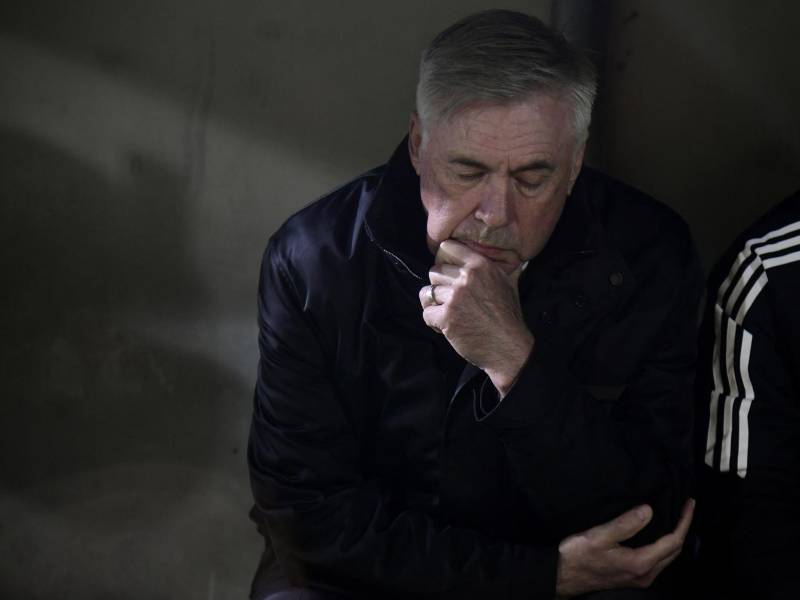 Ancelotti durante el encuentro del Real Madrid en la Copa del Rey.