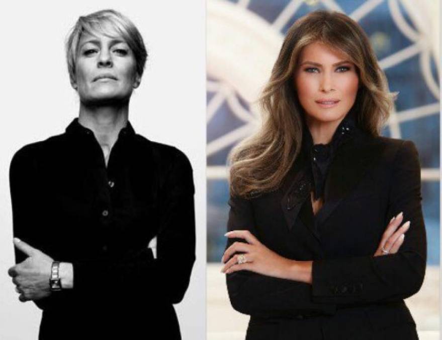 Los memes no tardaron en llegar, y hubo muchos que la compararon con Claire Underwood, la protagonista de la popular serie de Netflix, House of Cards.