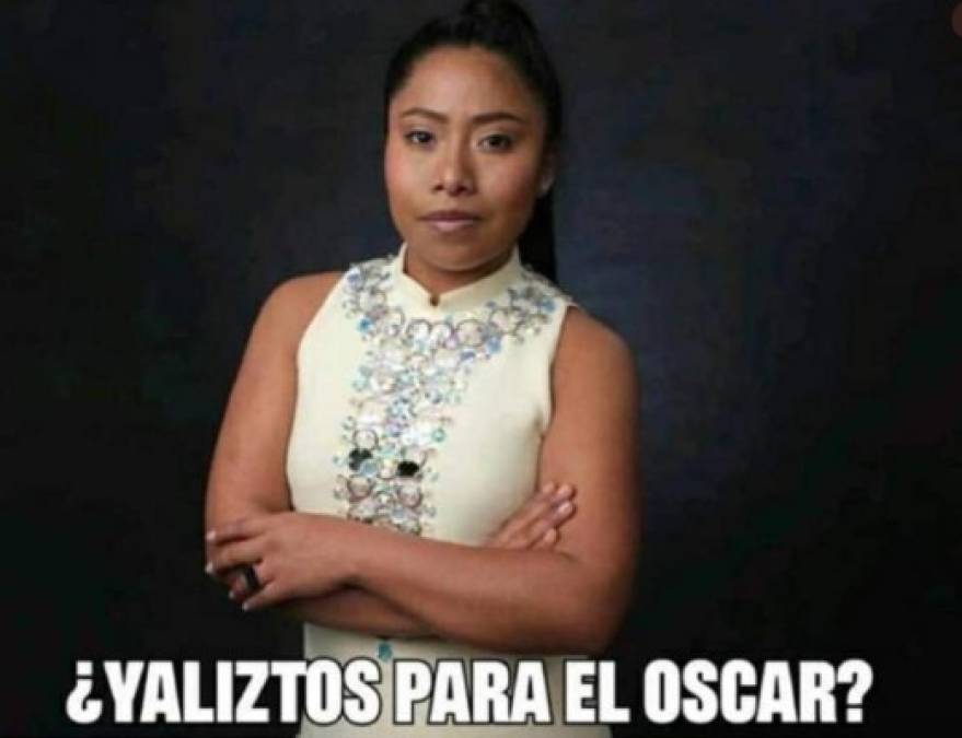 La actriz mexicana Yalitza Aparicio de la cinta Roma figura en los memes.