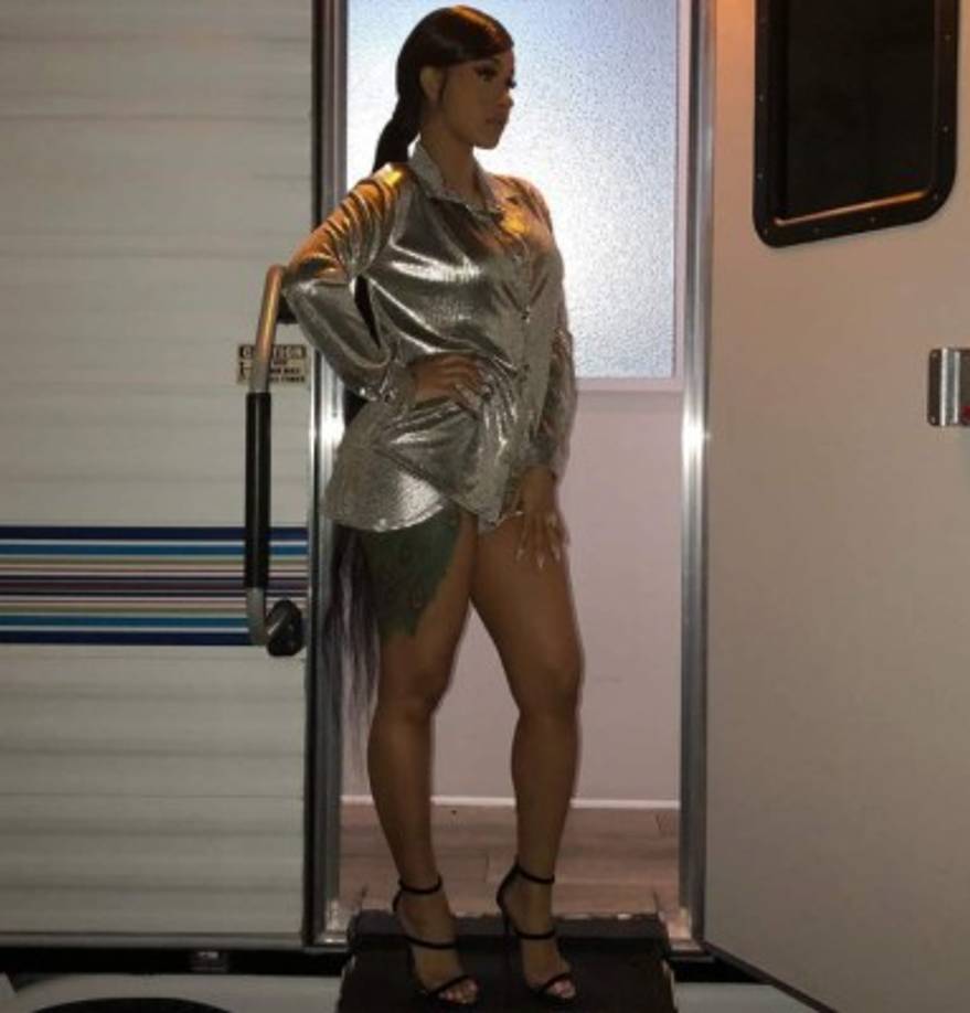 Belcalis Marlenis Almanzar, nombre real de Cardi B, publicó varias imágenes donde lució su recuperada figura.<br/>