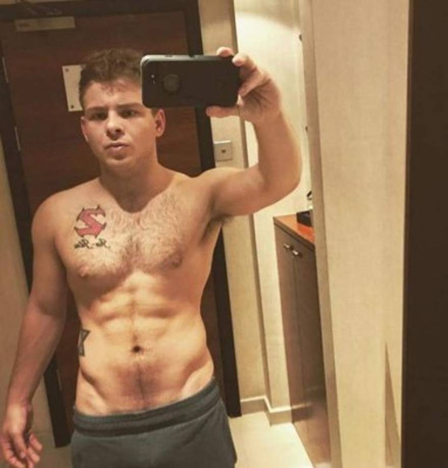 Lipnicki muestra su físico muy seguido en las redes sociales, donde sus seguidoras no dejan de comentarle.