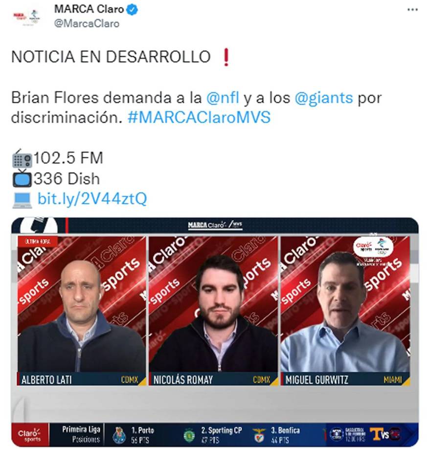 En Marca Claro también analizaron la situación del hondureño Brian Flores con la demanda que presentó y la denuncia por amaño.