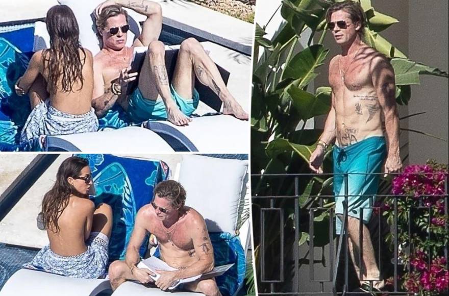 Hace unas semanas, Inés de Ramón y Brad Pitt fueron captados tomando el sol juntos. La guapa joven incluso se quitó la parte superior de su traje de baño. 