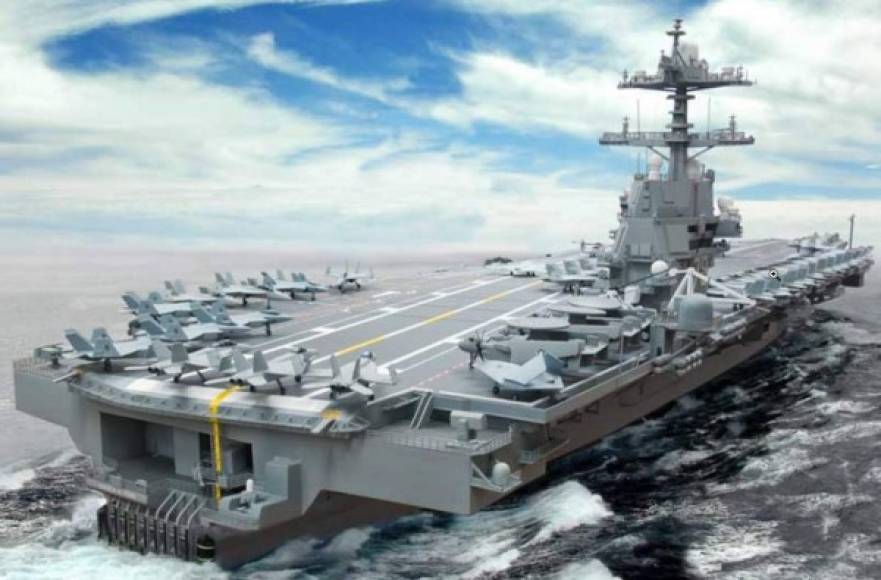 El USS Gerald R. Ford es el primero de una nueva clase de portaaviones.