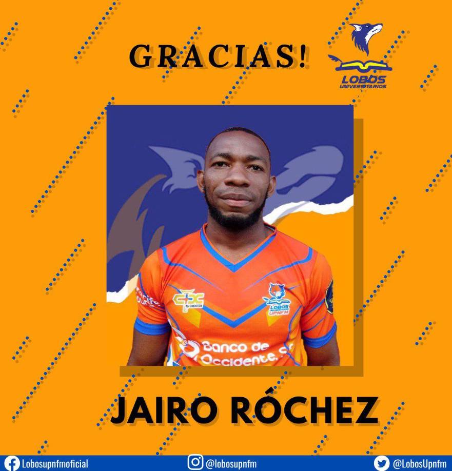 Jairo Róchez: El delantero fue dado de baja por la UPN.