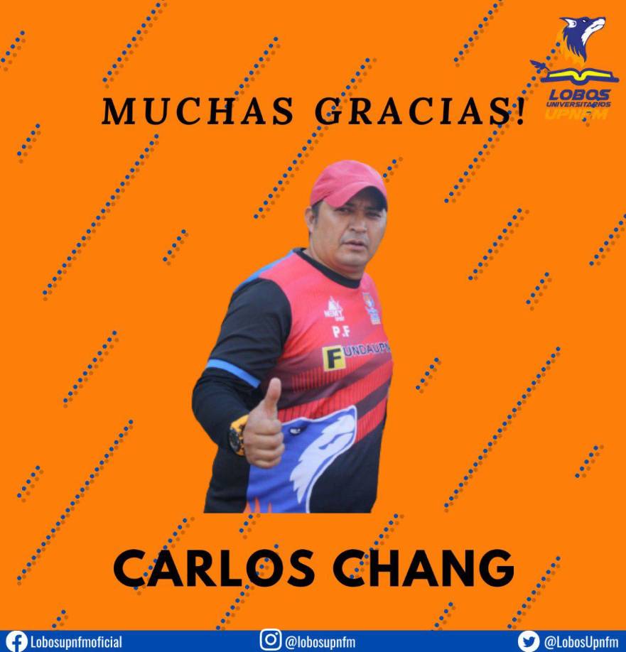 La UPN ha anunciado que el preparador físico Carlos Chang también se va del club, junto al entrenador Raúl Cáceres.
