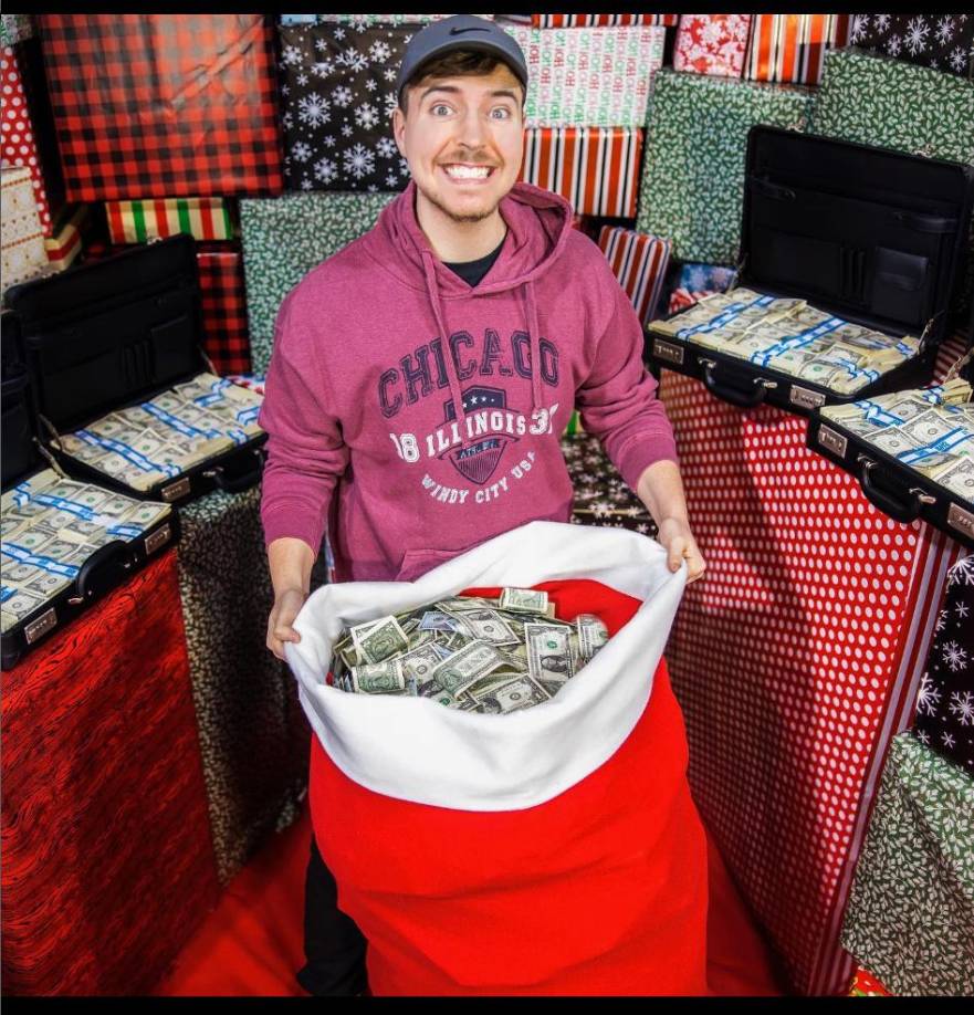 MrBeast ha pasado 50 horas enterrado vivo y en una ocasión intentó morir de hambre durante 30 días. MrBeast obtuvo el puesto número 1 en esta lista no solo porque gana más que nadie, sino también porque creó un restaurante, MrBeast Burger. En lugar de invertir en equipos de cocina o infraestructura de entrega, MrBeast creó la operación de cocina fantasma en diciembre de 2020, en la que las personas piden una hamburguesa MrBeast en línea y un restaurante afiliado con personal adicional prepara el pedido para la entrega.