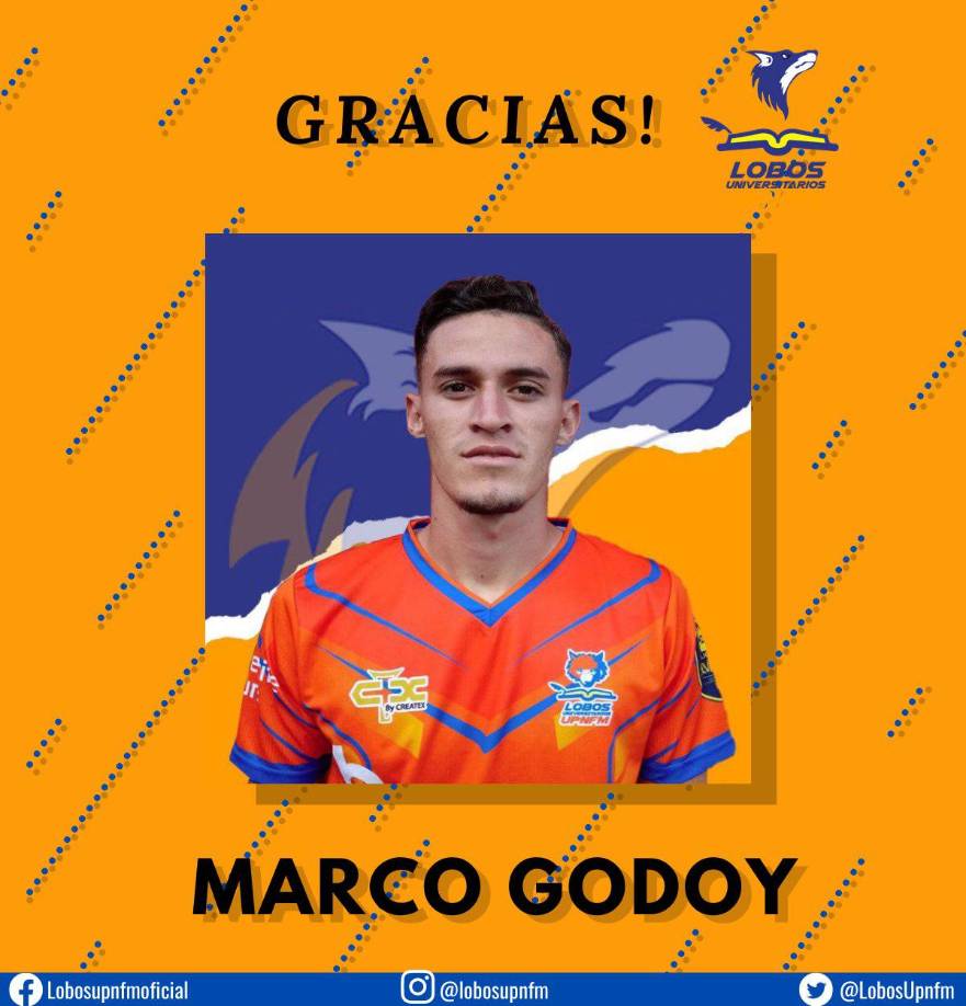 El volante hondureño Marco Godoy fue dado de baja en la UPN.
