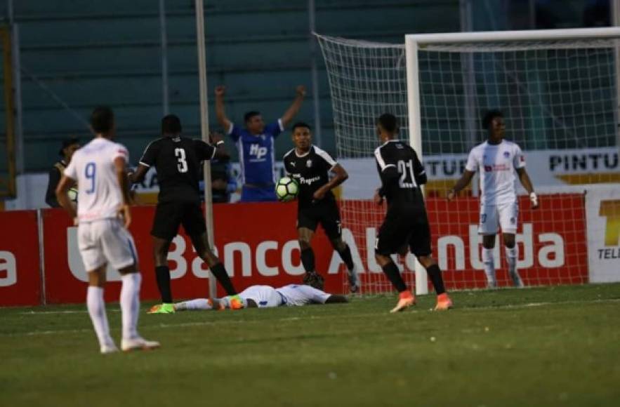 Frelys López marcó el segundo gol del Honduras Progreso contra el Olimpia.