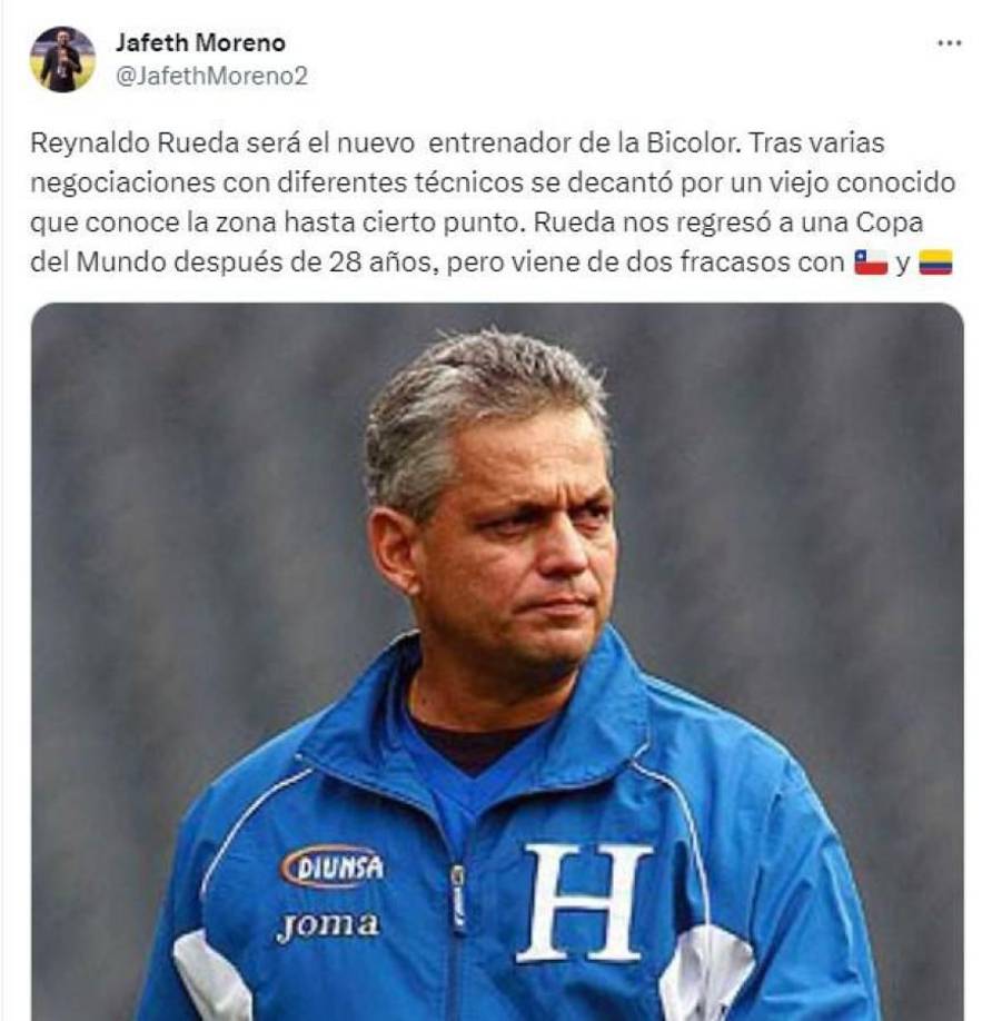 Mario Jafeth Moreno, periodista de Diario La Prensa: “Rueda nos regresó a una Copa del Mundo después de 28 años, pero viene de dos fracasos”.