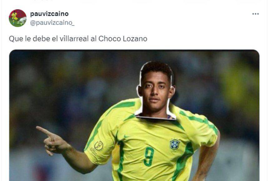 Aficionados del Villarreal compararon al Choco Lozano con Ronaldo Nazario. Y es que el hondureño casi siempre les anota.