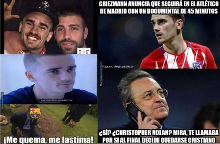 Antoine Griezmann decidió quedarse en el Atlético de Madrid y los memes no han tardado para burlarse del Barcelona.
