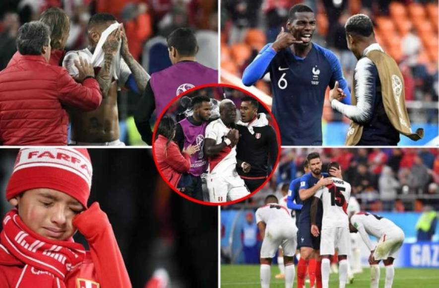 Las mejores fotos que no se vieron en la televisión del partido Francia-Perú, que dejó a los peruanos eliminados del Mundial de Rusia 2018 y a los franceses clasificados a octavos de final.