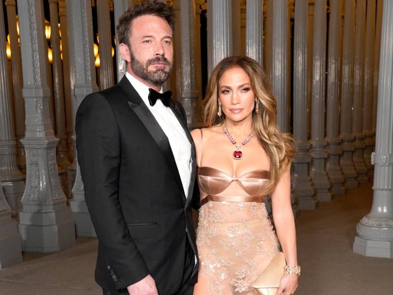 Ben Affleck y Jennifer López en la reciente LACMA Art+Film Gala, celebrada en Los Ángeles, California.