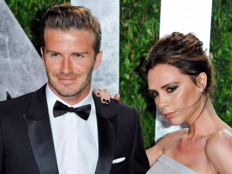 David Beckham junto a su mujer Victoria.